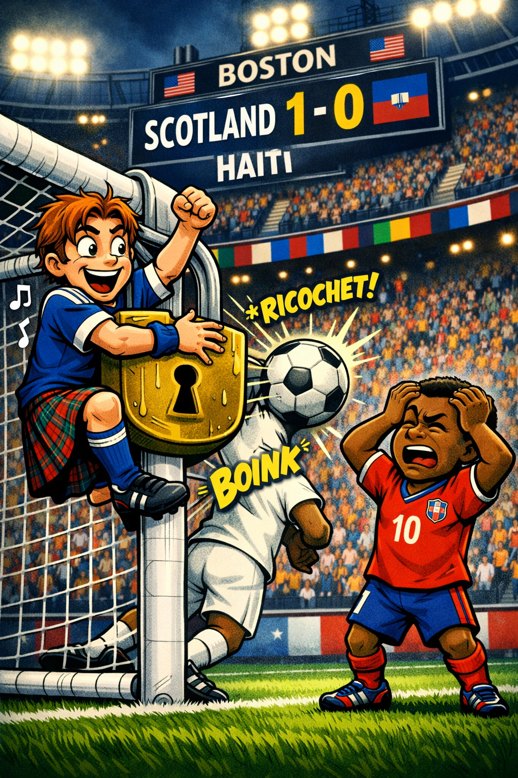 ¡Rompieron la maldición! Escocia gana un partido de Mundial por primera vez en este milenio ante una Haití que mereció más