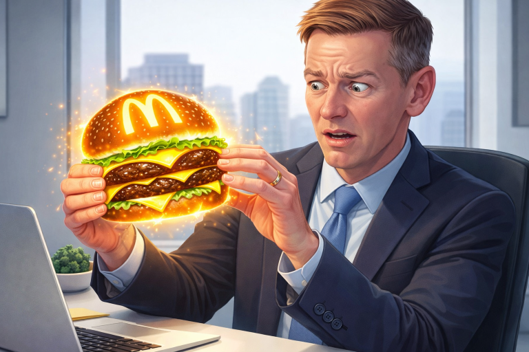 The “Corporate Bite” Heard ‘Round the World: McDonald’s CEO vs. a Hamburger